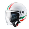CABERG KASK OTWARTY JET Z BLENDĄ MODEL UPTOWN CHRONO ITALIA KOLOR BIAŁY/CZERWONY/ZIELONY